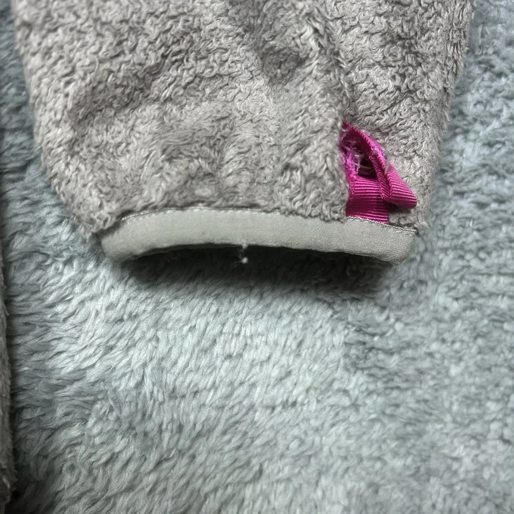 The North Face Girls XL (18) Oso Plush Fleece Full Zip Jacket-Gray‎ w/ Pink